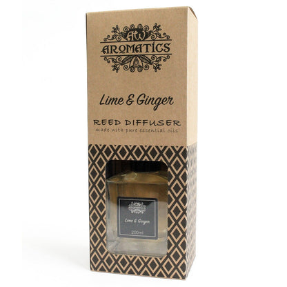 Lime & Ginger - Essential Oil Reed Diffuser (200ml)