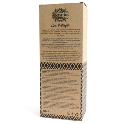 Lime & Ginger - Essential Oil Reed Diffuser (200ml)