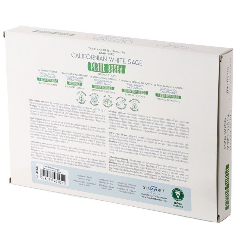 Californian White Sage - Plant-Based Incense Sticks (50g Pack)