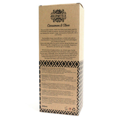 Cinnamon & Clove - Essential Oil Reed Diffuser (200ml)