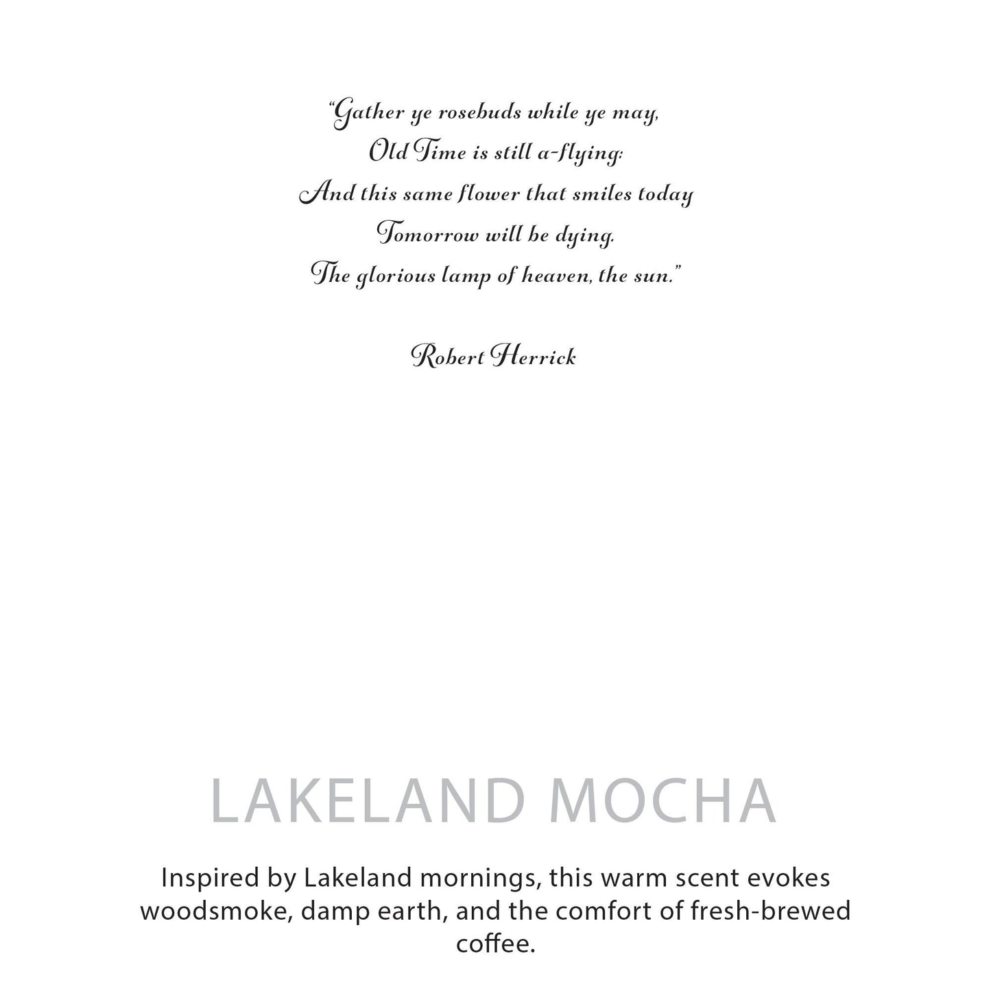 Lakeland Mocha - Botanical Soy Candle (0.38kg)