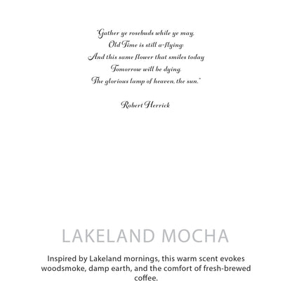 Lakeland Mocha - Botanical Soy Candle (0.38kg)