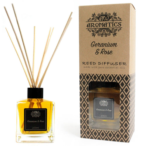 Geranium & Rose - Essential Oil Reed Diffuser (200ml)