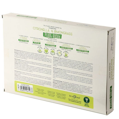 Citronella & Lemongrass - Plant-Based Incense Sticks (50g Pack)